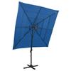 VidaXL 4-Tier Garden Parasol with Aluminum Pole, Patio Sunshade, Sun Shelter, Beach Terrace Umbrella, 313827