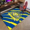 Nassr Football Club Crest Printed Area Rug for Office, Chair Rug, Decorative Carpet Floor Mat, Large Size Fan gifts Christmas gifts