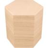 Boîtes en bois - ARTEMIO - Hexagonales - Ø 13 cm - 3 pièces - Beige