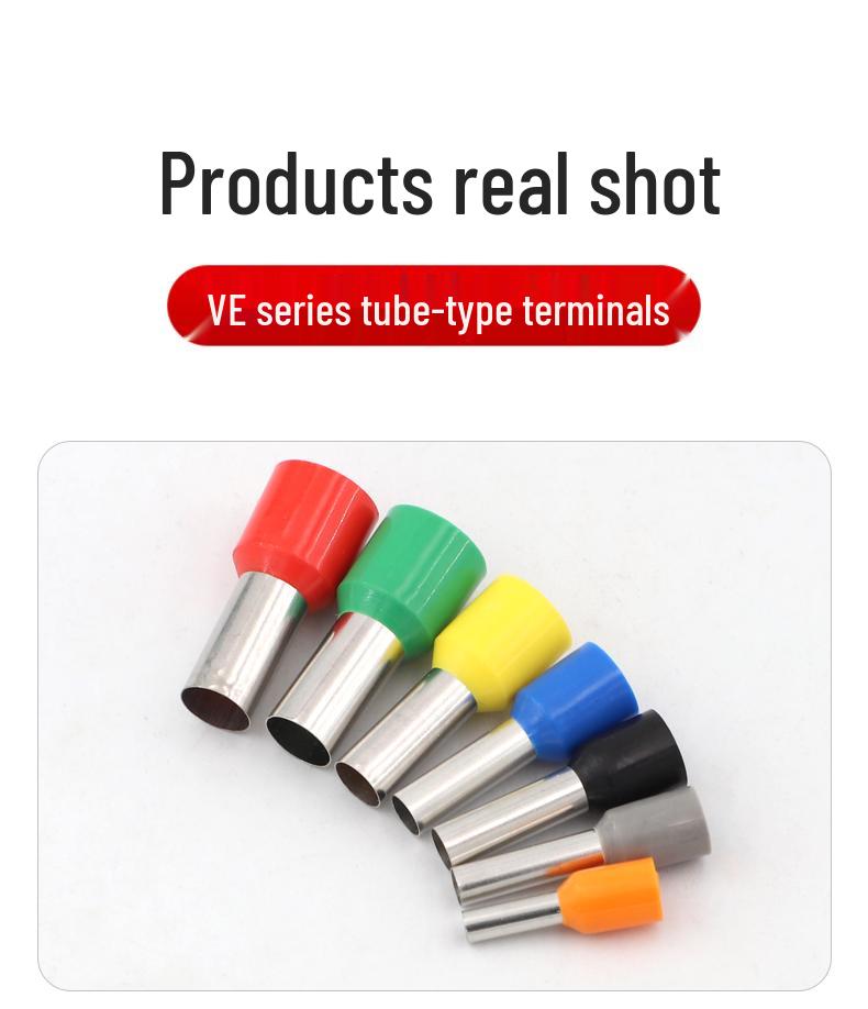 European Pin-Type Pre-Insulated Copper Ferrule Wire Connectors with Crimping Pliers