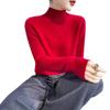 Women's Slimming Wool Knit Cardigan Sweater - Thick Half-High Neck, Warm and Versatile for Autumn/Winter