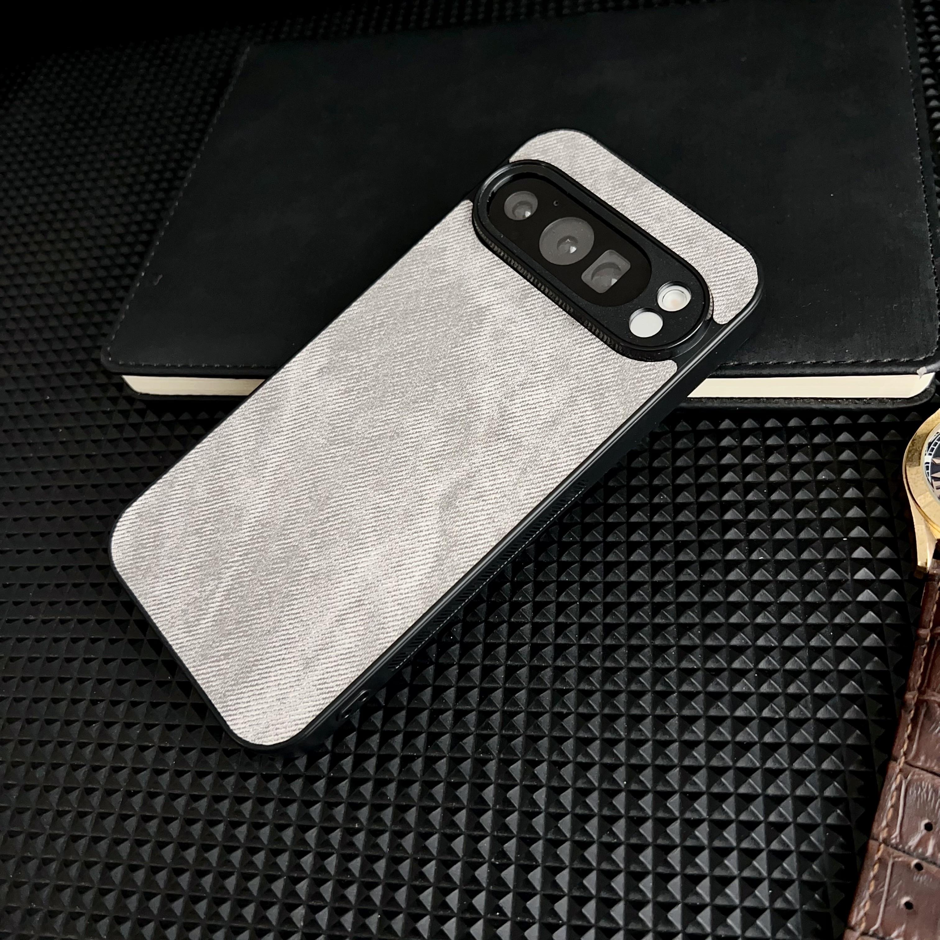 

Business Cowboy Fabric For Magsafe Magnetic Case For Google Pixel 10 9 Pro XL 9A 8A 8 7 6 Pro 7A 6A Denim Jean Matte Phone Cover Google Pixel 9