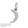 eManco Stainless Steel Sun Star Charm Gold-plated DIY Earrings Necklace Maker Accessories Women's Fashion Jewelry