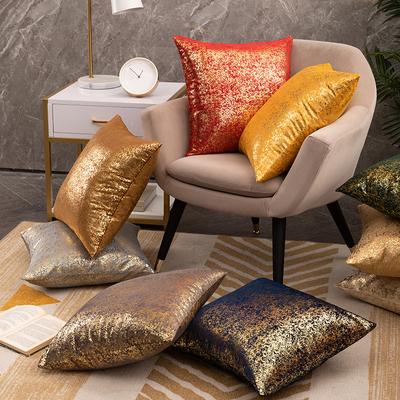 Four Seasons Universal Fuli Velvet Snowflake Bronzing Pillow Case Light Luxury Sofa Pillow Case