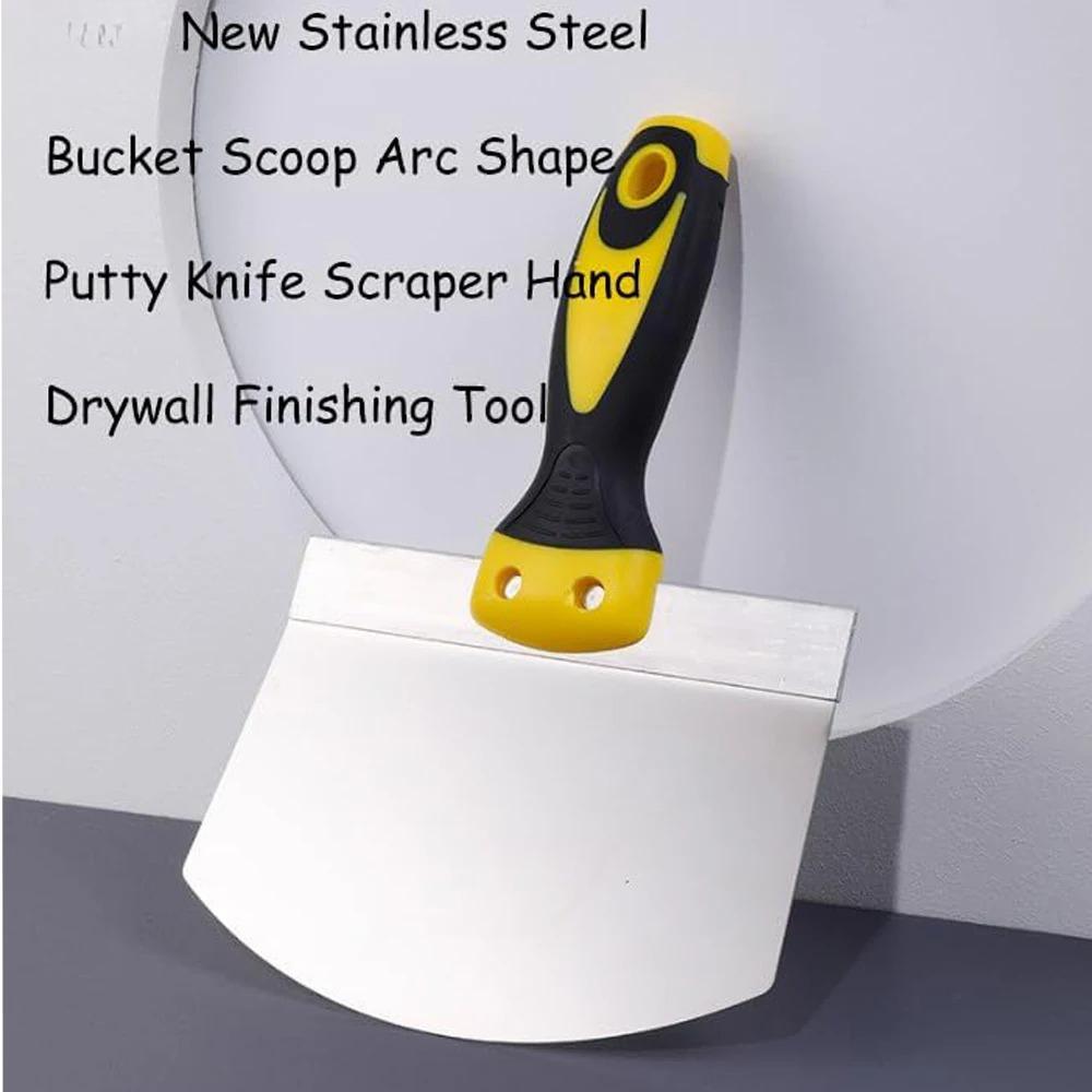 1 Pcs Stainless Steel Putty Knife for Drywall Finishing, Plastering, Painting, and Household Industrial Construction Use