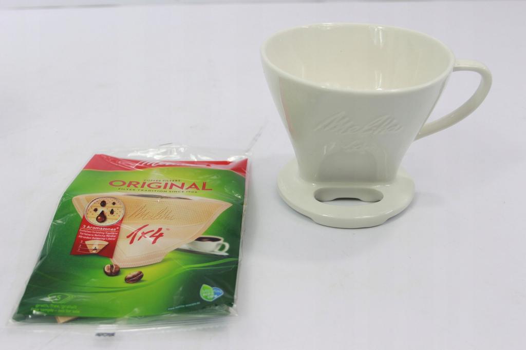 Melitta 1x4 Coffee Dripper Porcelain White