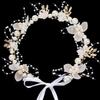 Kids Floral Headpiece Handmade Dried Flower Crown Non-irritating Hair Wreath for Wedding Pageant Outdoor Picnic Gift