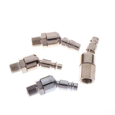 1Pcs Europe/C-Japan/Us Type Connect With Bsp 1/4" Thread Swivel Air Tool Fittings 360° Rotatable Air Hose Spray Gun Quick Plug