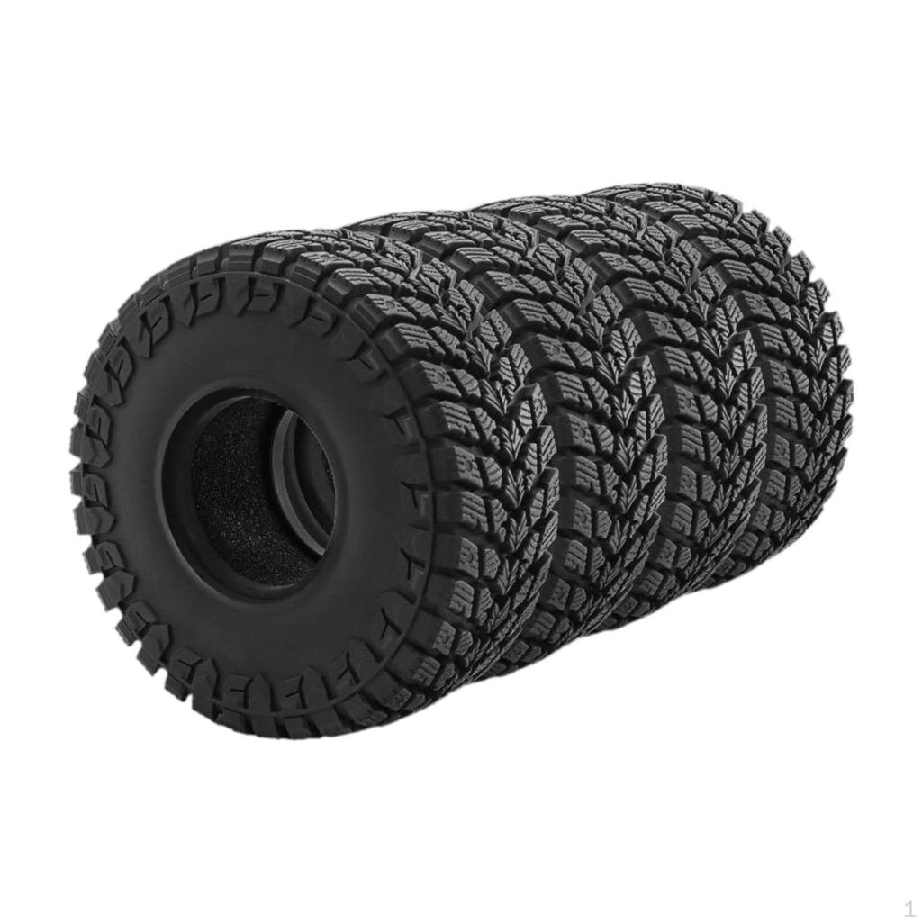 4Pcs 1/10 RC Crawler Tires Upgrade Parts Repair Modification Replacement Accessories Rock Crawling