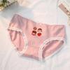 Plus Size Women's New Cute Plain Cotton Soft Breathable Skin Friendly Panties