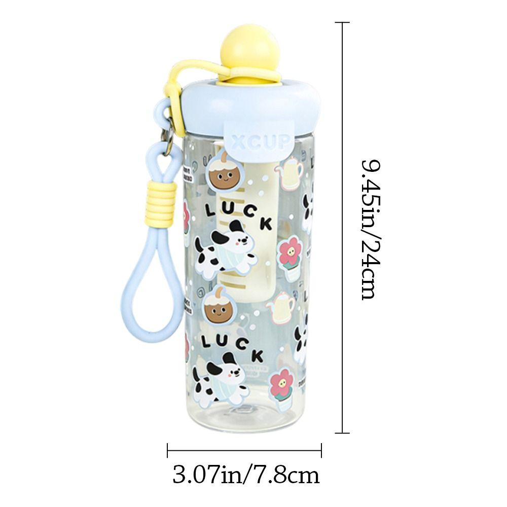 High-Capacity Water Bottle 600ML Drinking Cup Cute Water Cup for Boys and Girls