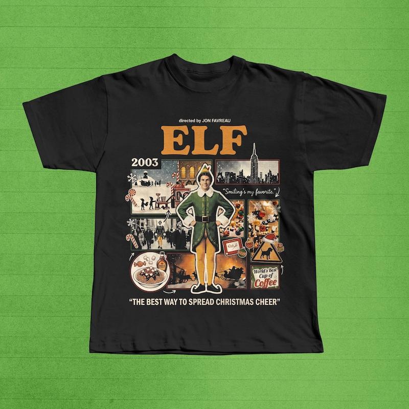 Elf Movie Shirt Vintage Christmas Film Tee Buddy The Elf Holiday Gift
