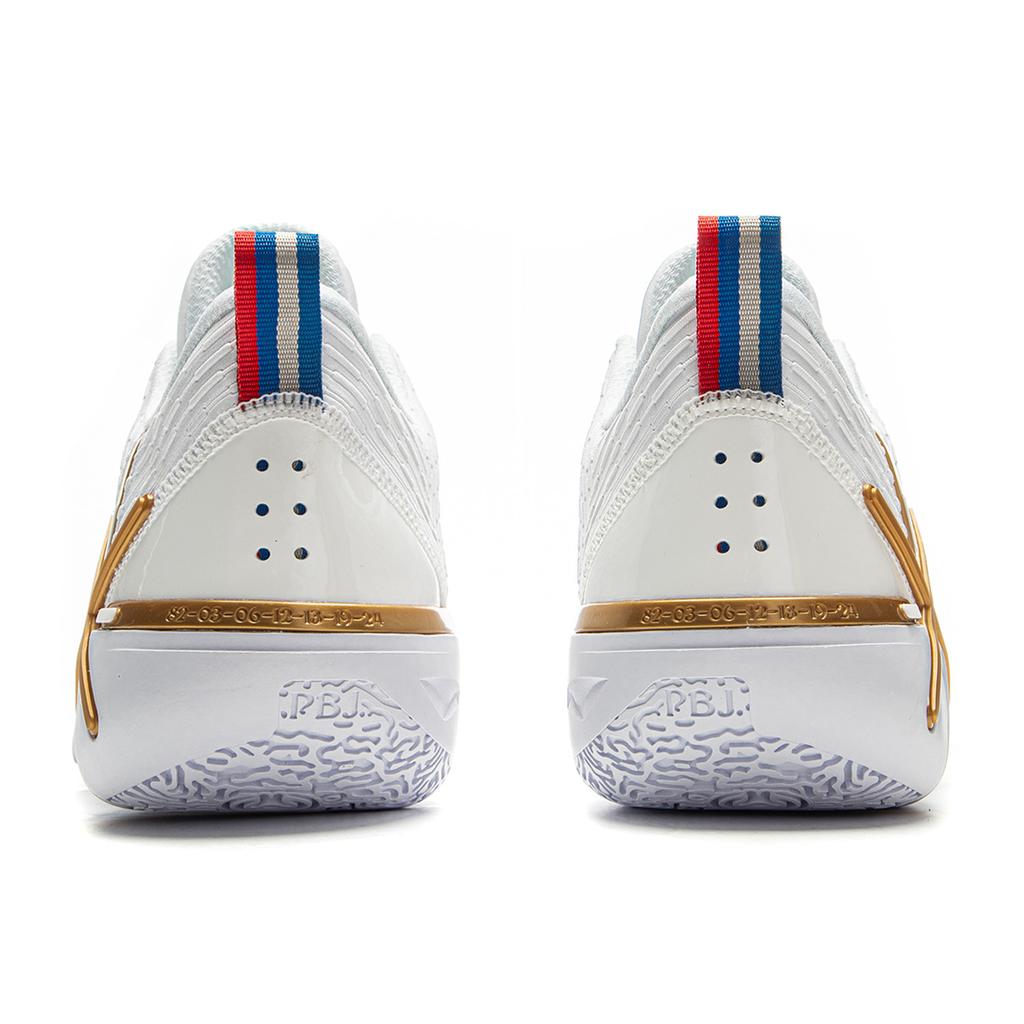 Li Ning Wade Series Comfortable Versatile Non-Slip Wear-Resistant Low-Top Basketball Shoes Men sneaker White ABPV021-1