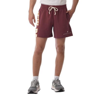 NB Athletics Warped Classics Sweat Shorts WAD 0 [New Balance] Shorts/Shorts (US31551) (Washed Burgundy)