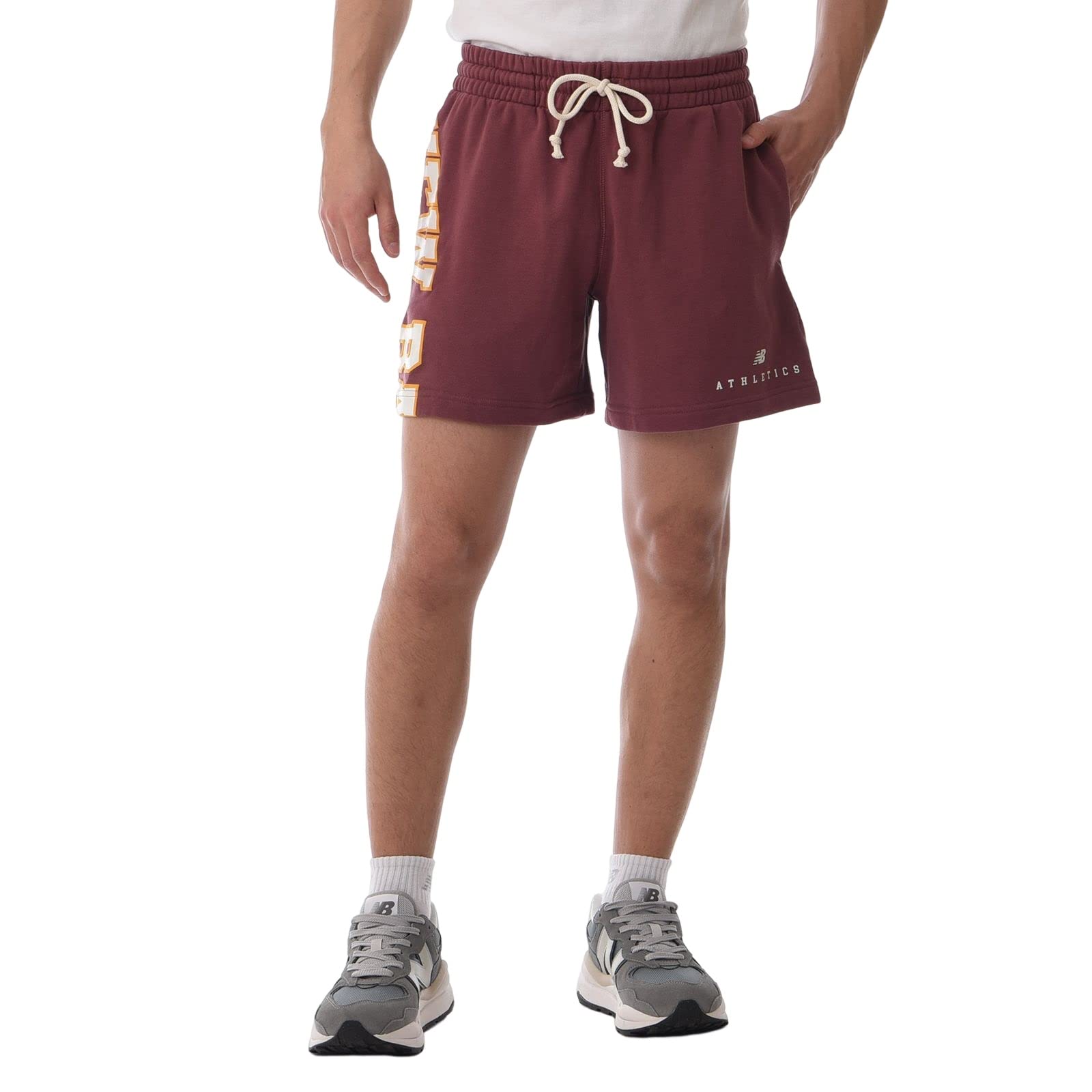 

NB Athletics Warped Classics Sweat Shorts WAD 0 [New Balance] Shorts/Shorts (US31551) (Washed Burgundy)