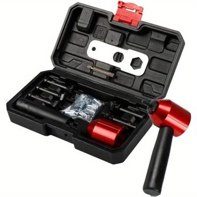 26 Pièces Adaptateur de Perceuse Écrou à Riveter M3 M4 M5 M6 M8 Métrique Mandrin Écrou à Riveter Insert Fileté Aluminium Outil Ensemble d'Accessoires de Perceuse