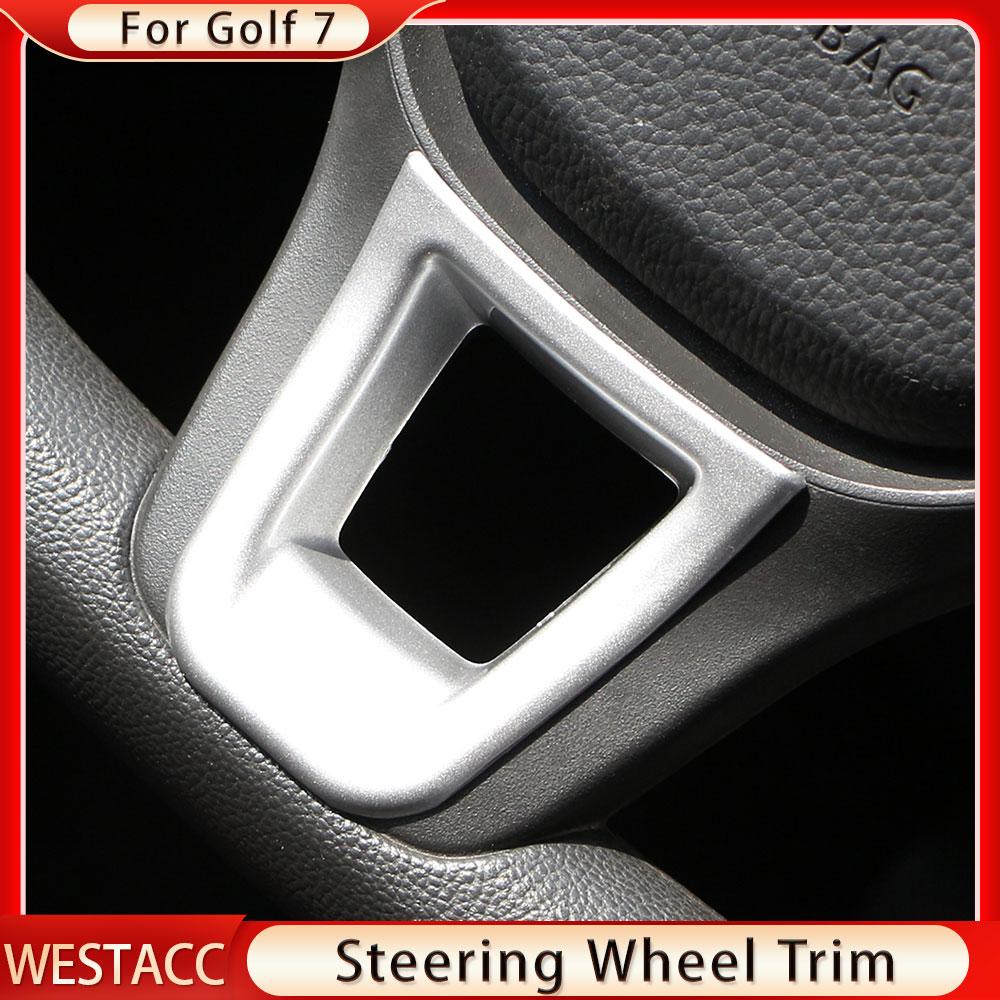 

ABS салон автомобиля украшение на руль крышка накладка наклейка для Volkswagen VW Golf 7 MK7 7,5 2013-Стайлинг