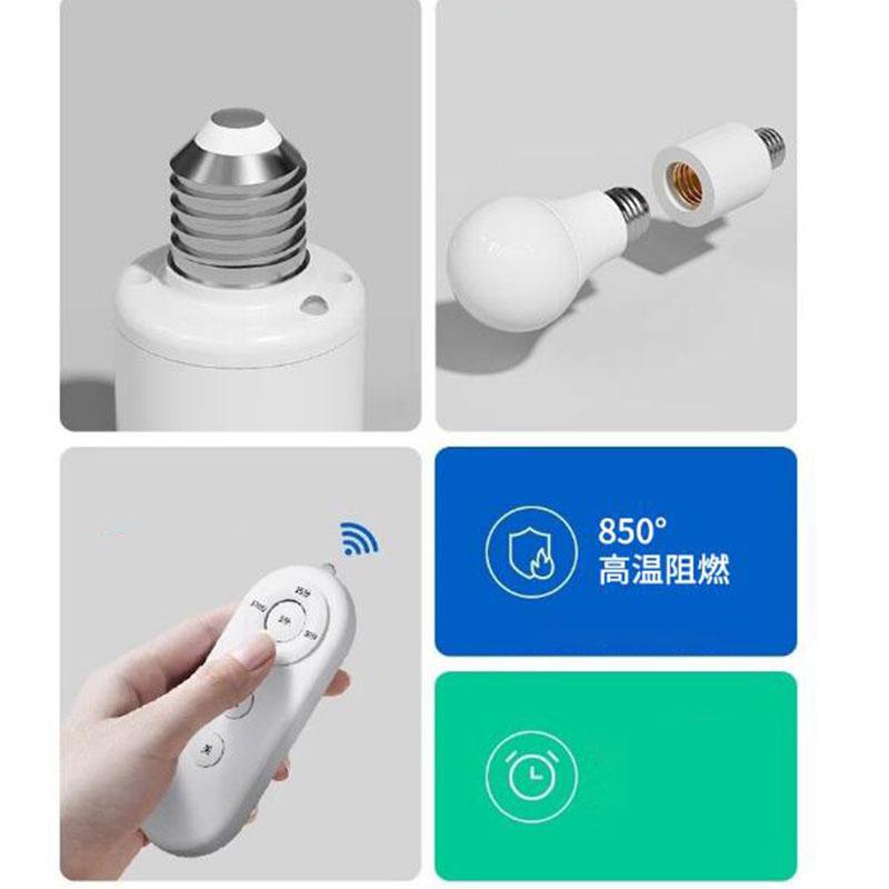 E27 or B22 Remote Control Light Bulb Base Socket Smart Timer Switch Wireless 8m Lamp Holder AC 110V 220V ON Off