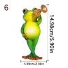 Instrument Frogs Figurines Frogs Statue Garden Decors Landscape Decors Animal Figurines Sculpture Table Centrepieces