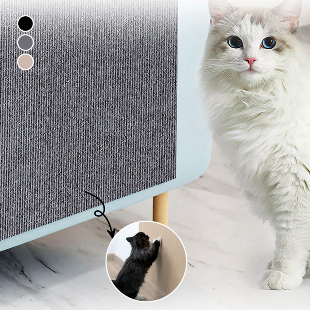 Katzenklettermatte mit selbstklebender Rückseite, robuste Mehrzweck-Rutschmatte, Kratzmatte, Möbelschutzmatte, Haustierzubehör
