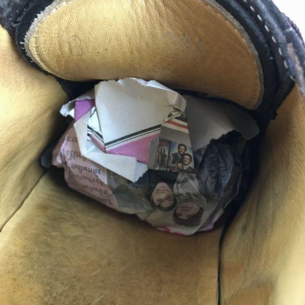 SAXONE Size 8 (26.5cm) British Vintage Crepe Sole Wingtip Dark Brown Men's(USED)