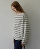 ARTID Striped Oversized Long Sleeve T-Shirt_Ivory