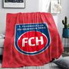 1PC 1. FC Heidenheim Patterned Flannel Blanket Suitable For All Seasons for Home Decor Warmth and Comfort Gifts Holiday Present