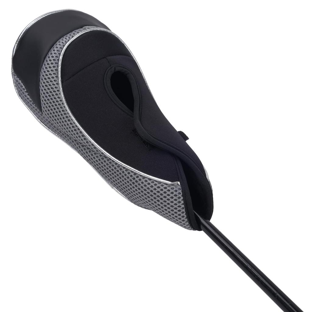 Andux Golf 460cc Driver Fairway Wood Club Headcover Hook & Loop Set of 3 (MT/MG10) (Gray)