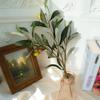 Plastic Artificial Olive Branch With Olive Fruit Fake Plant Decoration  DIY Projects