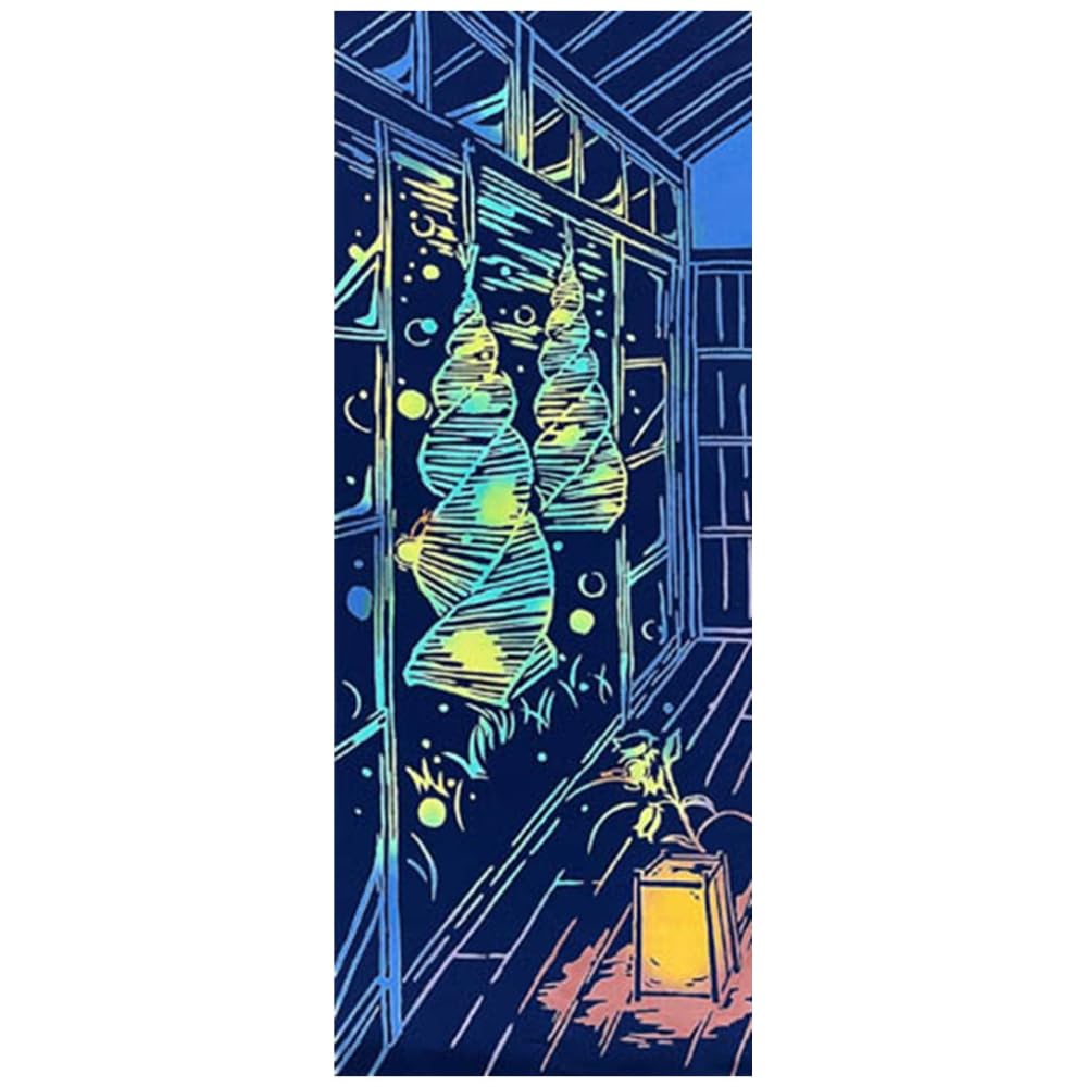 

Тенугуи Ручной работы Чусен Сделано в Светлячке 37 x 90см [Крашение Нашиен] Полотенце, Окрашенное, 100% Хлопок, Япония, Четыре Сезона Клетка, Прибл.