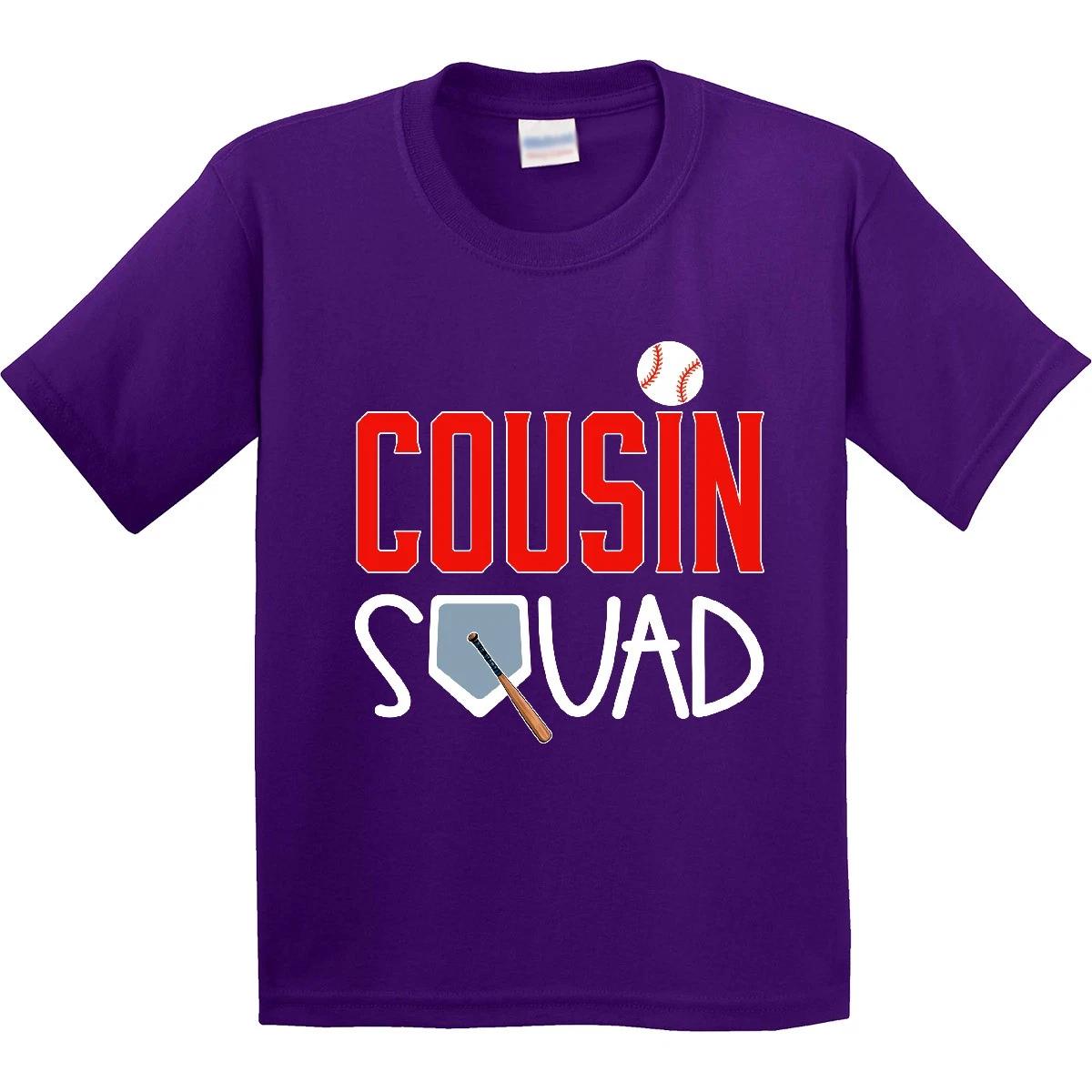 Inktastic Cousin Squad Baseball And Bat Youth T-Shirt Sports Fans Ball Cousins 130