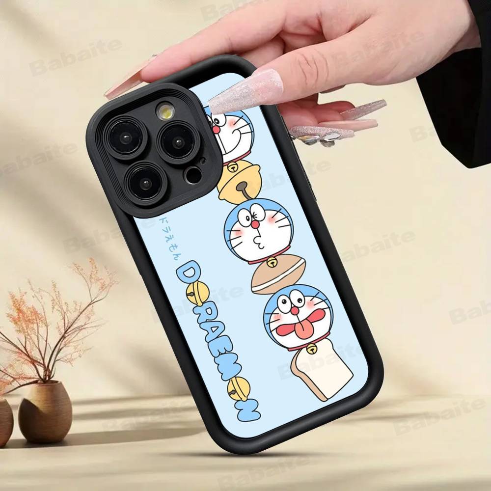 

Cartoon Doraemon Silicone Soft Phone Case For IPhone 17 16 14 13 12 11 15 Pro Max Plus Air Cover iPhone 13pro max