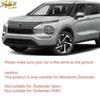 For  Mitsubishi Outlander Carbon Fiber Style Front Fog Light Lamp Cover Trim