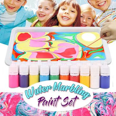 Súprava na maľovanie na mramorovanie Urob si sám maľovanie na vode Kreatívna umelecká sada 6 farieb 46 ml