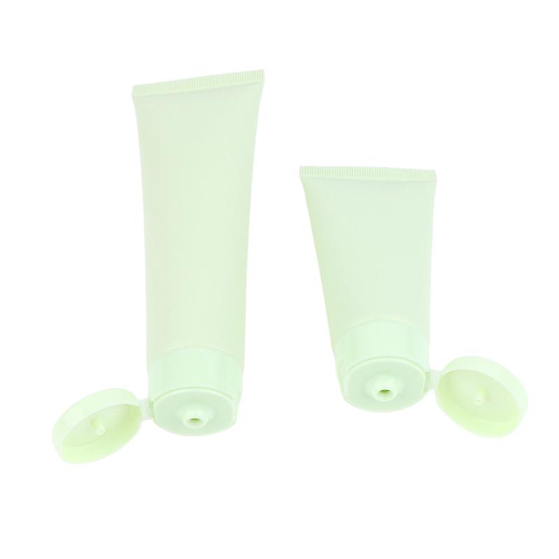 50ml 100ml Grüne Nachfüllbare Quetschflaschen Kosmetisch Leer 5 Stück für Lotion Creme Make-up Reiseaufbewahrung