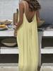 New Women's Strappy Cardigan Loose Backless Home Wear Dress