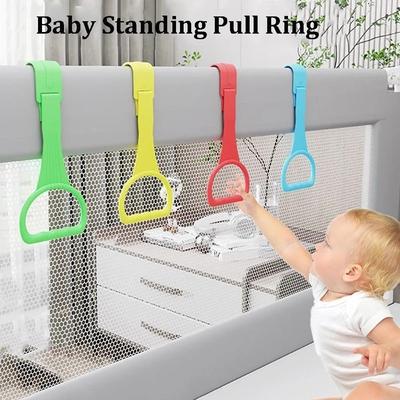 Pull Ring for Playpen Baby Crib Stroller Ring Hanging Ring Baby Learn To Stand Hand Pull Ring Baby Cot Toddler Pull Rings
