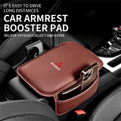 Car Center Console Armrest Protective Pad With Storage Pocket Accessories For 9 Ralliart X ASX L200 Colt Cross Triton