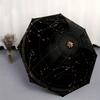 Celestial Constellation Map Wall Art DecorUmbrella with Cute Design, Portable 3-Fold Compact Umbrella for Men & Women, Valentine's Day Mother's Day Ha