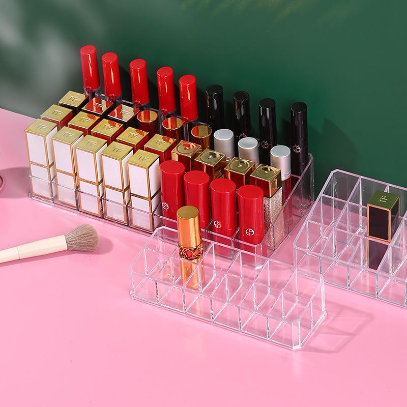 36 Clear Lipstick Organizer Nail Polish Eyebrow Pencil Display Stand Desktop Makeup Organizer Lipstick Organizer