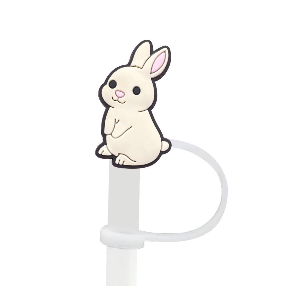 

8-10mm Small Animal Cartoon Straw Cap: Soft Rubber, Recyclable Dust Cover