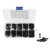 Kit Assortimento Bulloni Vite Dadi Testa Bombata Esagonale M3 Neri Grado 10.9 da 300 Pezzi
