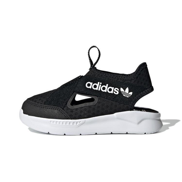 

Adidas Originals 360 Sandals C Low top Slip Resistant Anti Kick Cushioning Children s Sandals Black FX4946 33.5