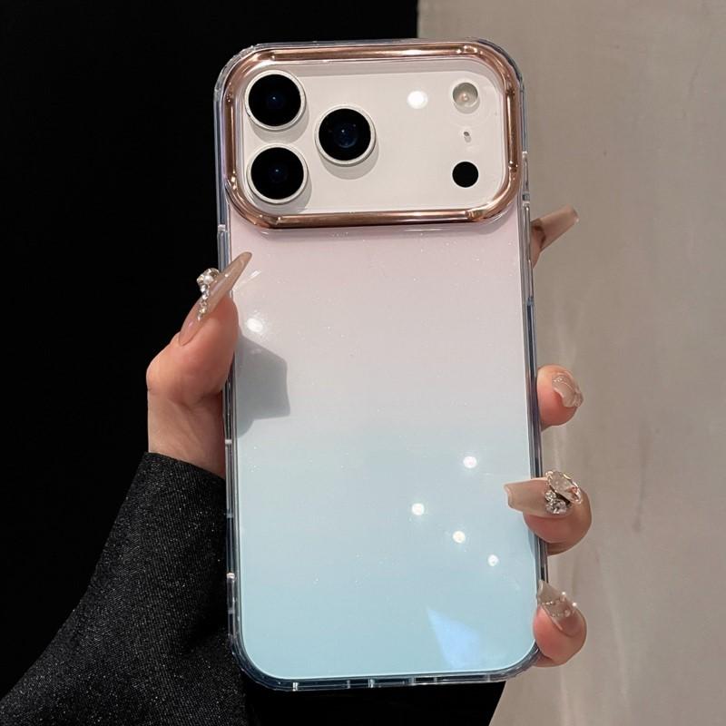 Luxury Glitter Bling Starry Clear Phone Case For iPhone 17 Air 16 14 13 12 11 Pro Max Mini Plus Shockproof Gradient Hard Cover