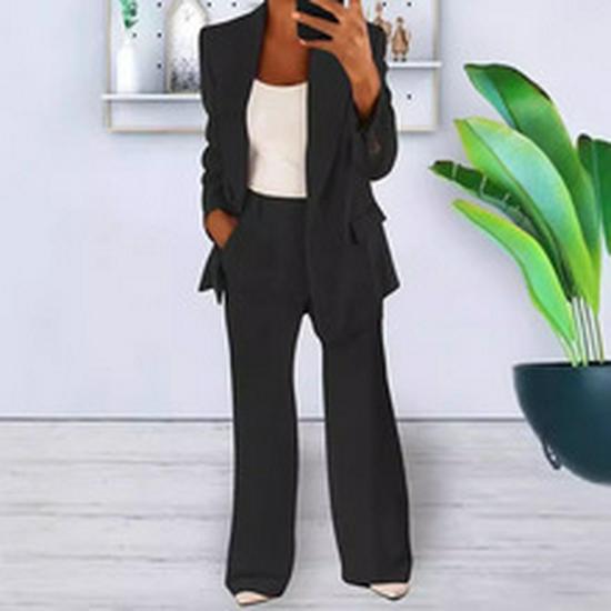 Cardigan aderente a tinta unita moda europea e americana 2024 Set completo da donna