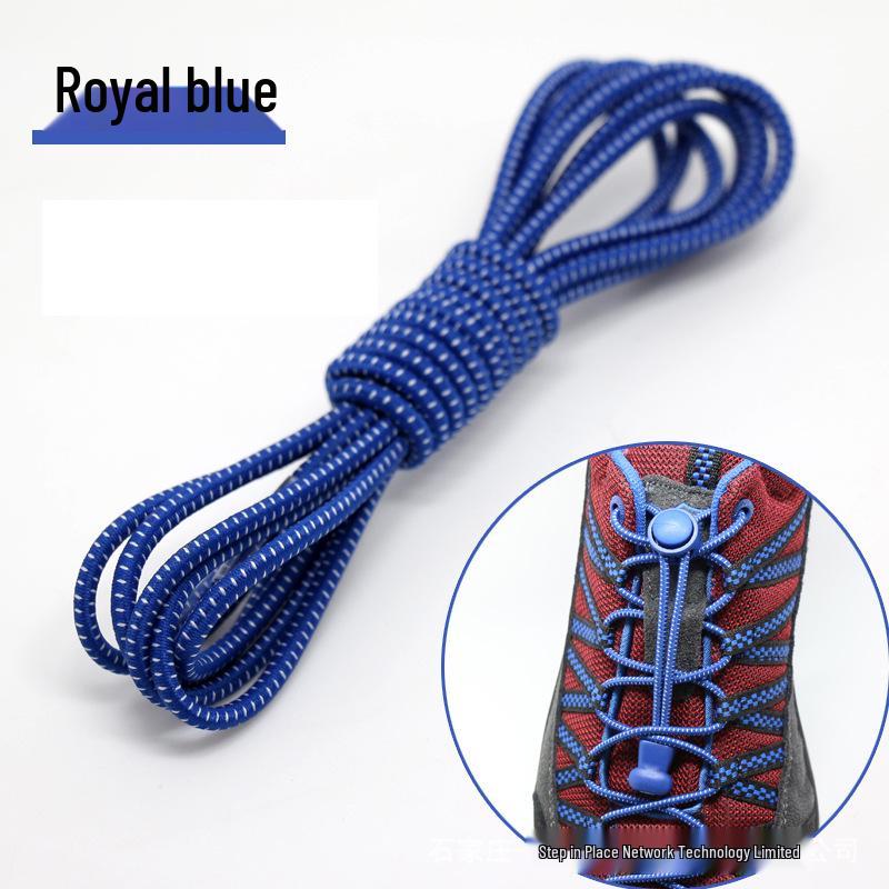 No-Tie Elastic Shoelaces with Buckle for Adults & Kids - Black, White & Color Options