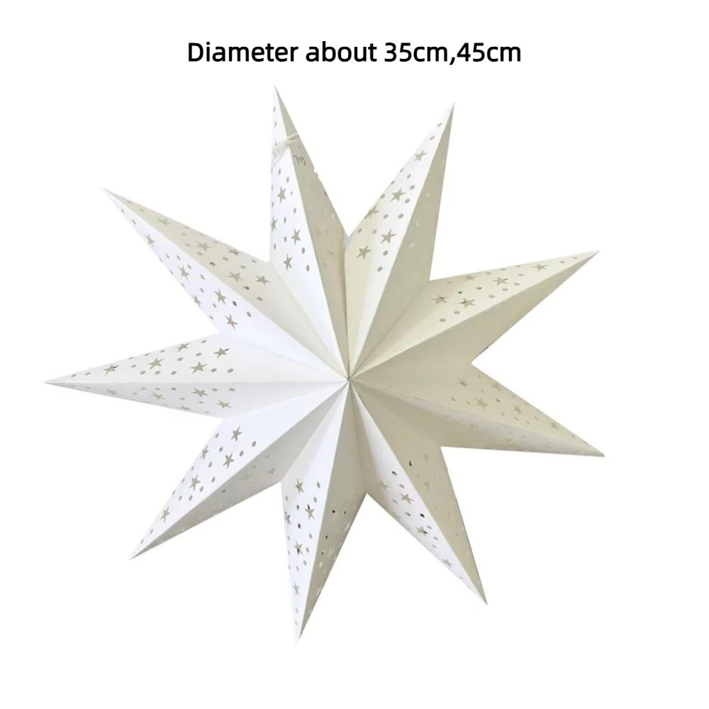 Eid Mubarak Star Lampshade 35/45cm Islam Muslim Light New Hollow Seven Point Star  Home Decorations
