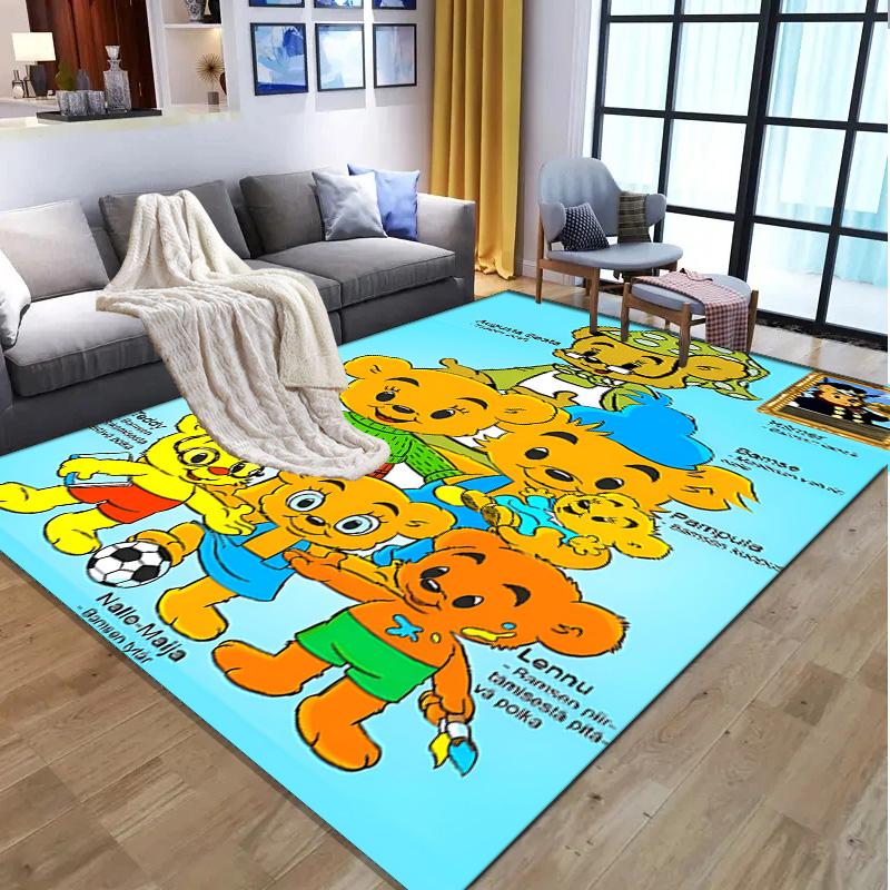 Bamse Pattern Rug, Indoor/Outdoor Mat, for Picnic, Gameroom, Bedroom, Office, Living Room, Home Decor Carpet, Birthday Gift