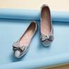 Fashion Bow Soft Women's Shoes Fashion New Versatile Flat Shoes Women Ballet Dance Shoes Spring/Autumn Round Toe Flats Woman Shoe