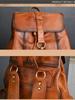 Johnature Genuine Leather Men Backpack Vintage Large Capacity Travel Bags Natural Real Cowhide Man Laptop Backpack